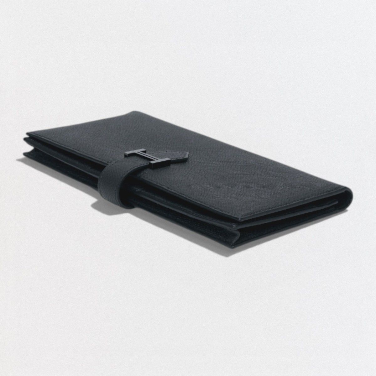 Hermes Bearn Souffle Wallet Madame So Black Monochrome Epsom Veau — view 4