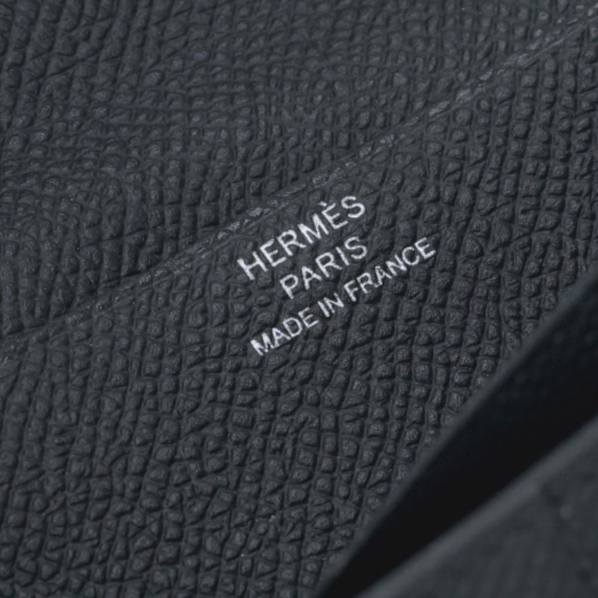 Hermes Bearn Souffle Wallet Madame So Black Monochrome Epsom Veau — view 8