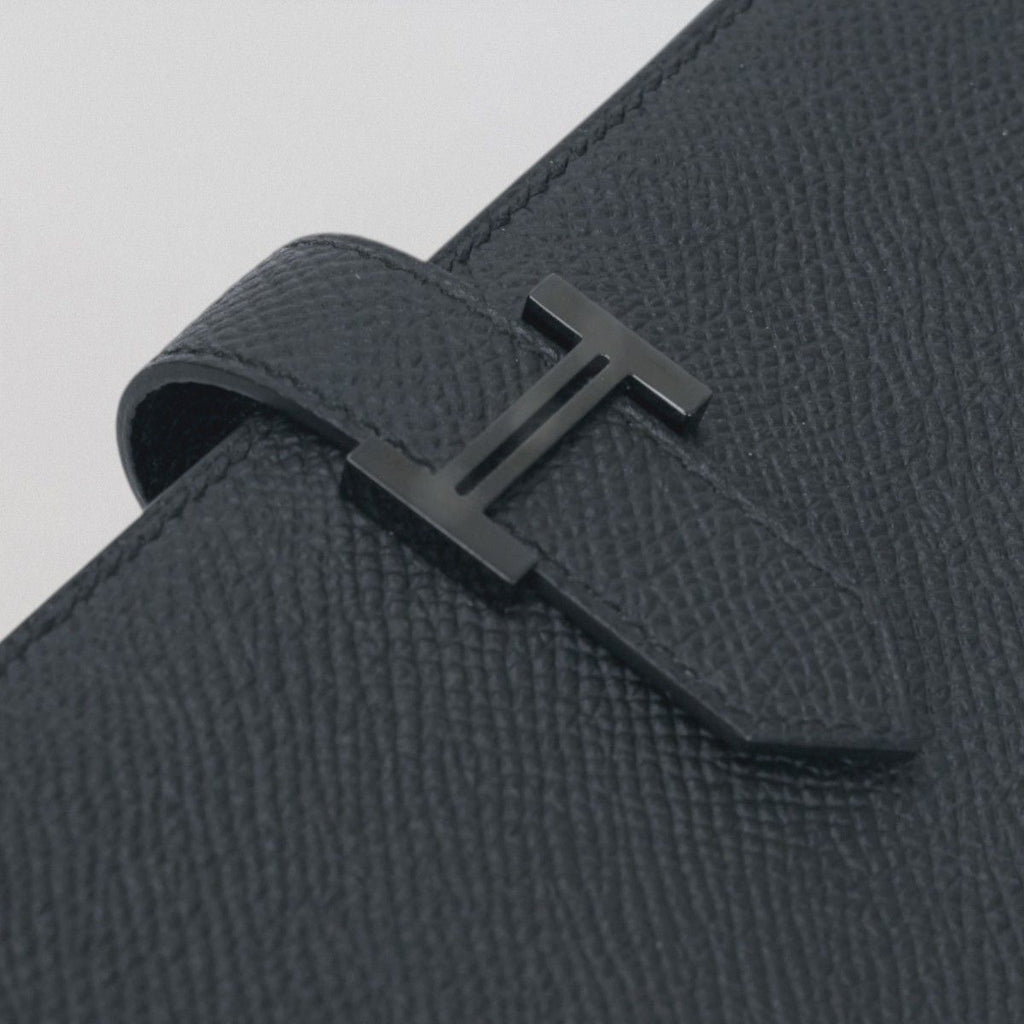 Hermes Bearn Souffle Wallet Madame So Black Monochrome Epsom Veau — view 7