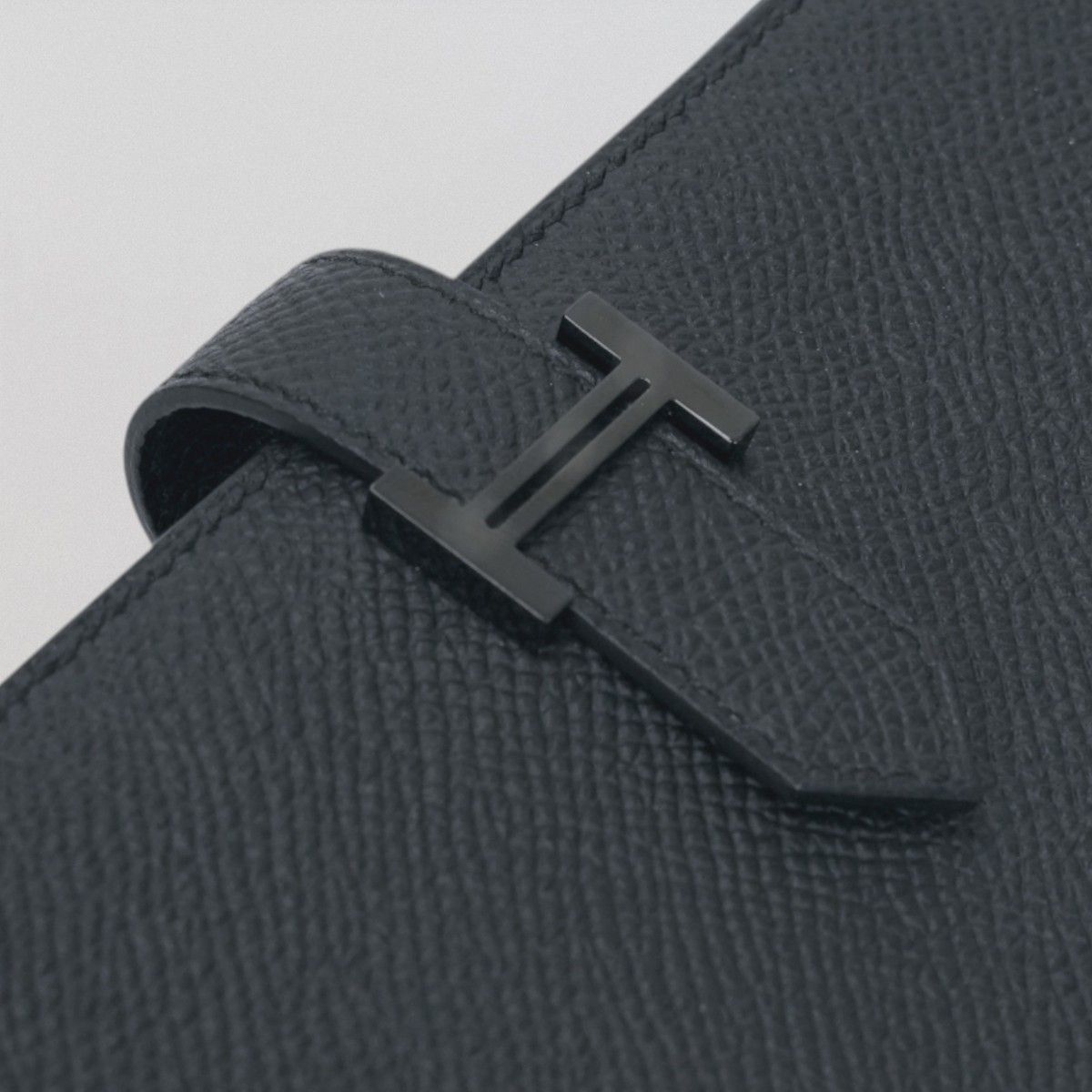 Hermes Bearn Souffle Wallet Madame So Black Monochrome Epsom Veau — view 7