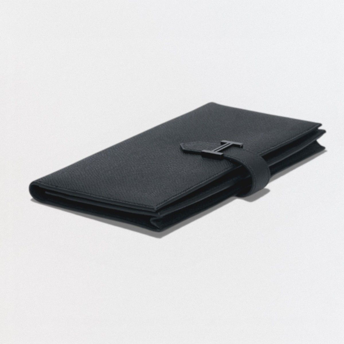 Hermes Bearn Souffle Wallet Madame So Black Monochrome Epsom Veau — view 3