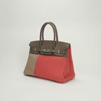 Hermes Birkin 30 Kazak 30 Tote Swift Rosejaipur Etoupe Argile Pink Gray Beige — view 2