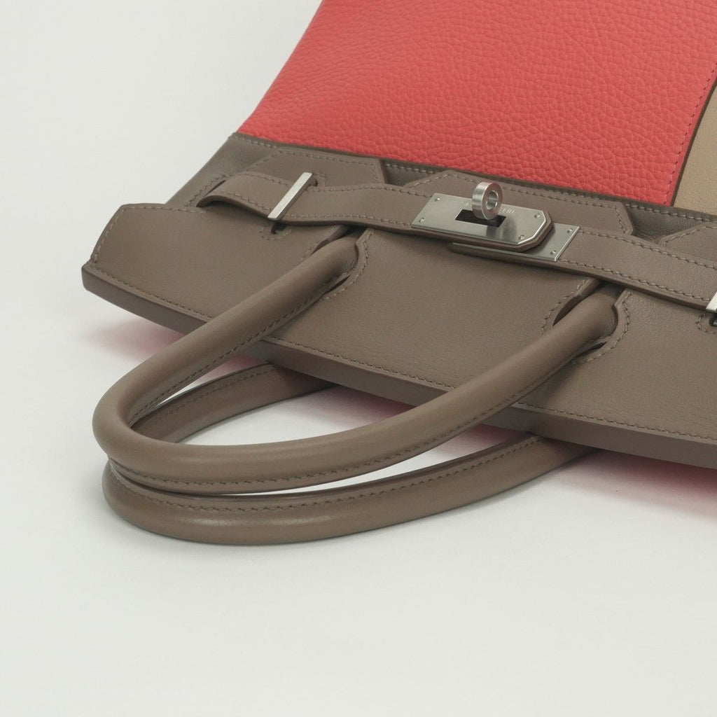 Hermes Birkin 30 Kazak 30 Tote Swift Rosejaipur Etoupe Argile Pink Gray Beige — view 4