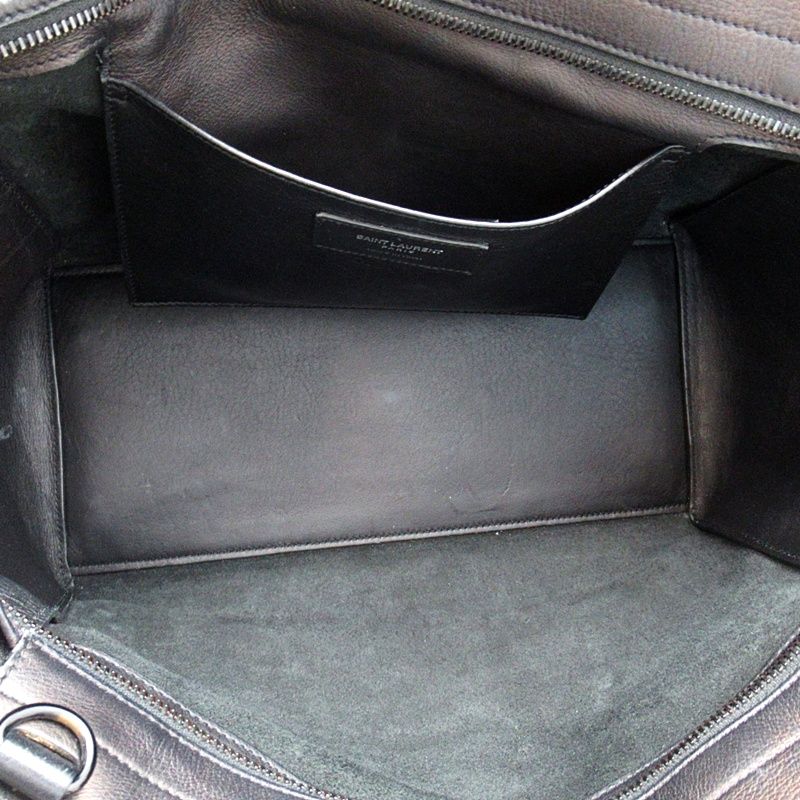 Saint Laurent Downtown Cabas Handbag Leather Black — view 7