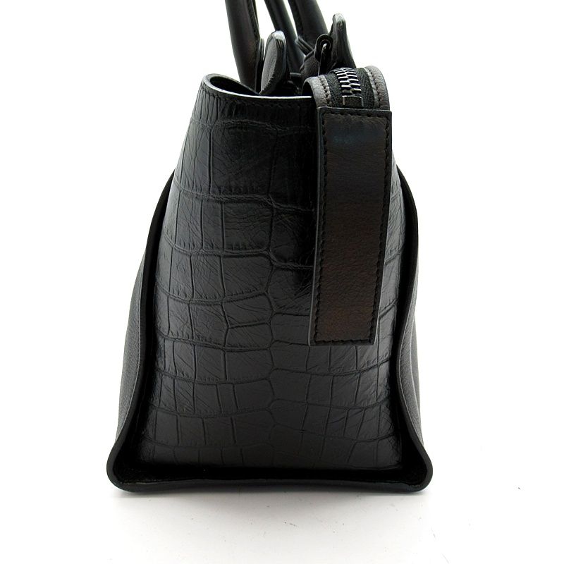 Saint Laurent Downtown Cabas Handbag Leather Black — view 3