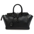Saint Laurent Downtown Cabas Handbag Leather Black