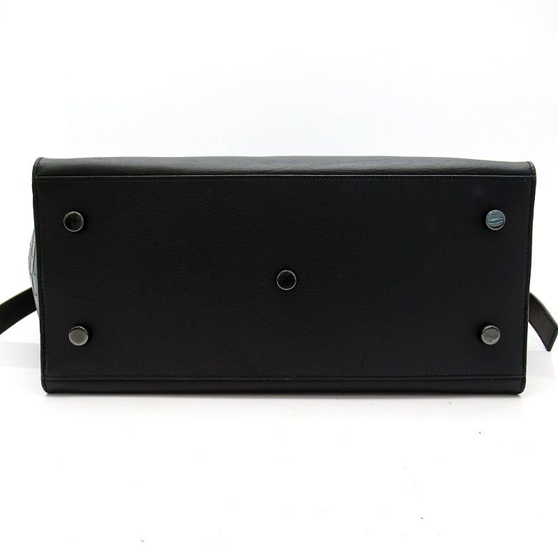 Saint Laurent Downtown Cabas Handbag Leather Black — view 6