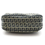 Fendi Zucchino Tote Canvas Leather Navy — view 6