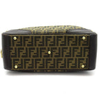 Fendi Zucca Handbag Canvas Leather Brown — view 6