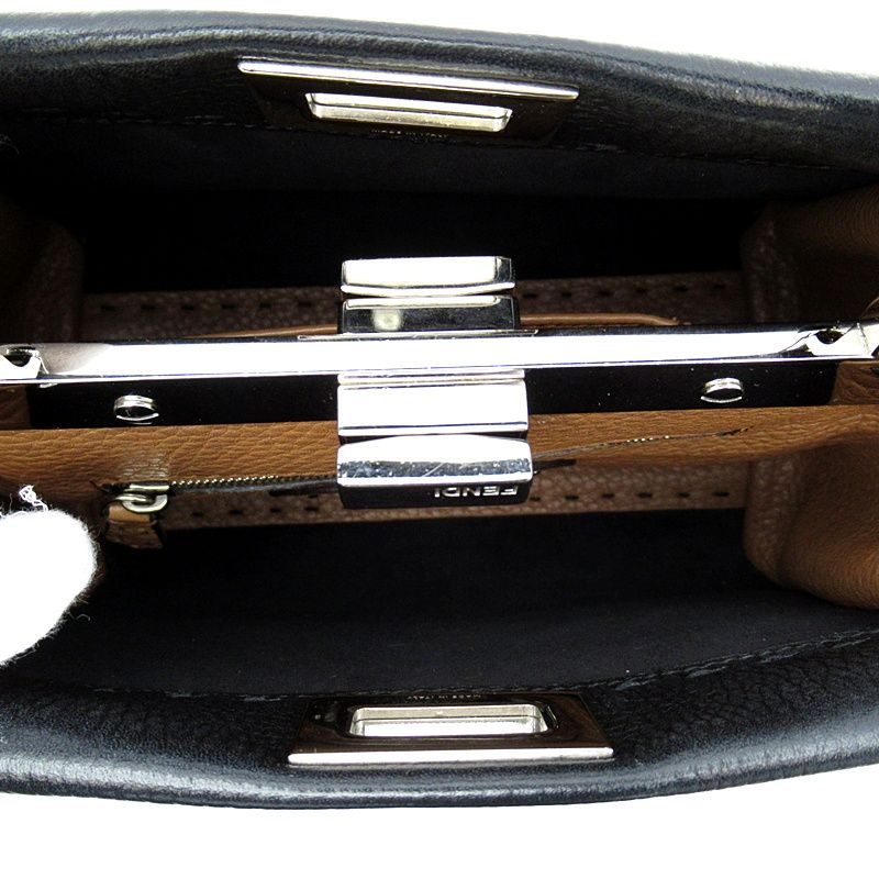 Fendi Selleria Peekaboo Mini 2-Way Handbag Leather — view 7