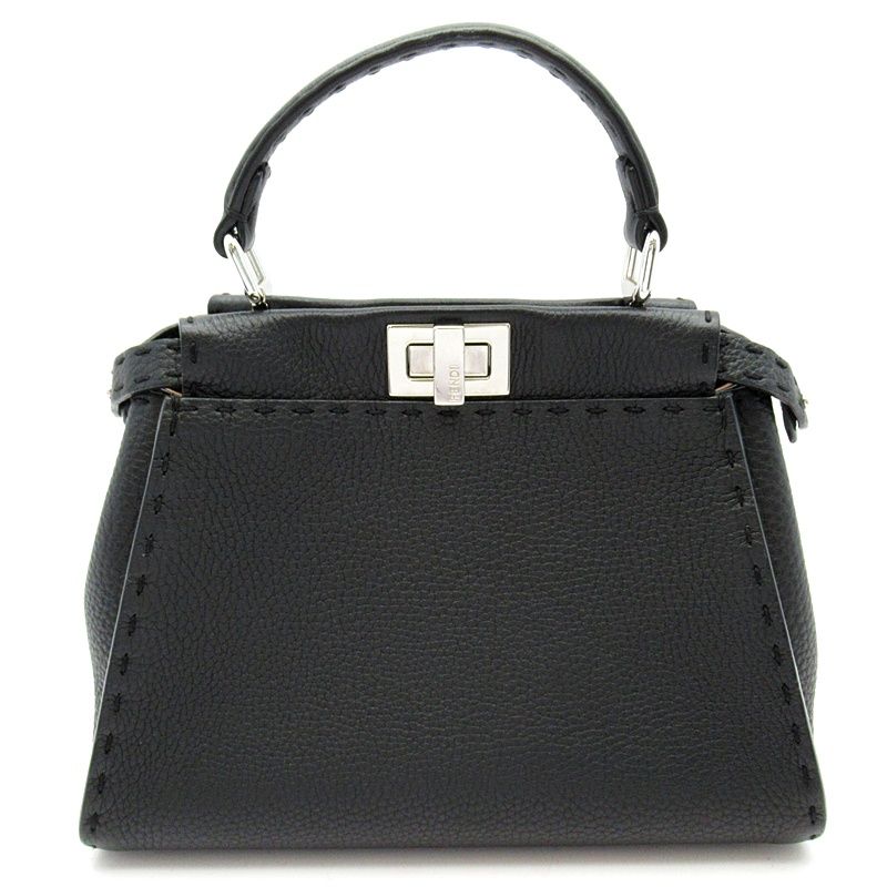 Fendi Selleria Peekaboo Mini 2-Way Handbag Leather — view 4