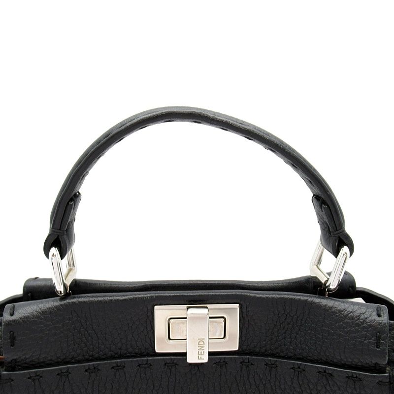 Fendi Selleria Peekaboo Mini 2-Way Handbag Leather — view 2