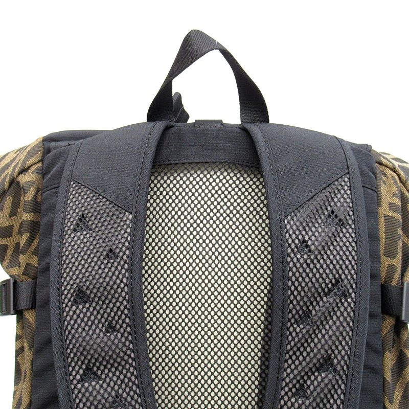 Fendi FF Vertigo Backpack Zucca Nylon Brown — view 2