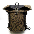Fendi FF Vertigo Backpack Zucca Nylon Brown
