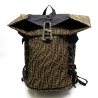 Fendi FF Vertigo Backpack Zucca Nylon Brown