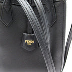 Fendi Origami Mini Tote Apza Leather Black — view 2