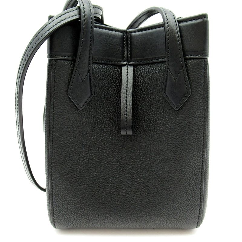 Fendi Origami Mini Tote Apza Leather Black — view 4