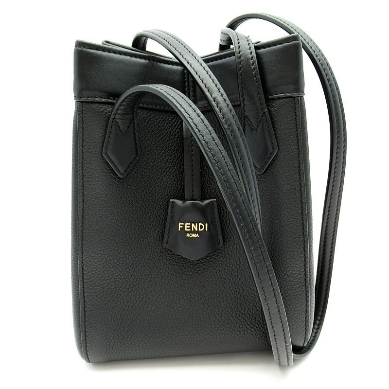 Fendi Origami Mini Tote Apza Leather Black