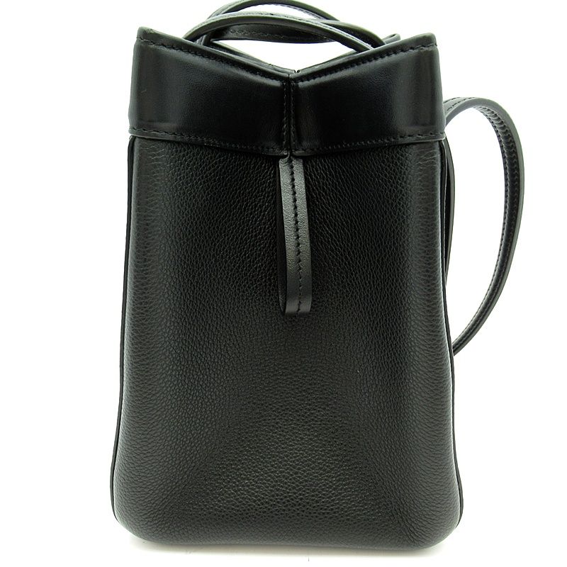 Fendi Origami Mini Tote Apza Leather Black — view 5