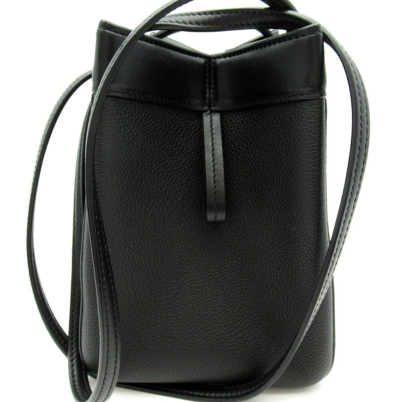 Fendi Origami Mini Tote Apza Leather Black — view 3