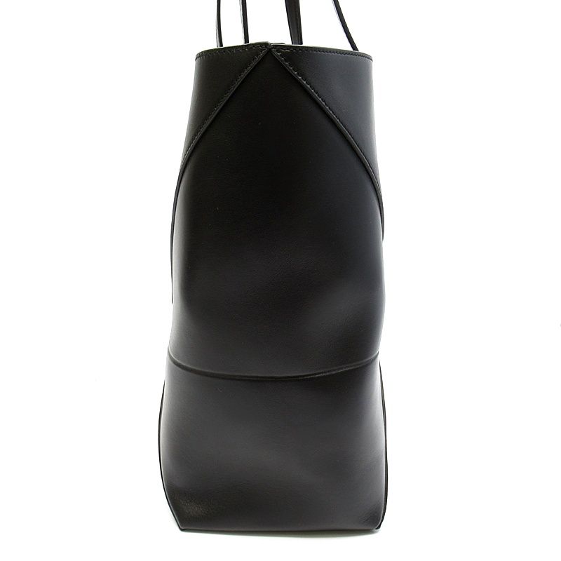 Loewe Puzzle Fold Tote Shiny Calf Black — view 3