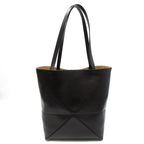 Loewe Puzzle Fold Tote Shiny Calf Black — view 4