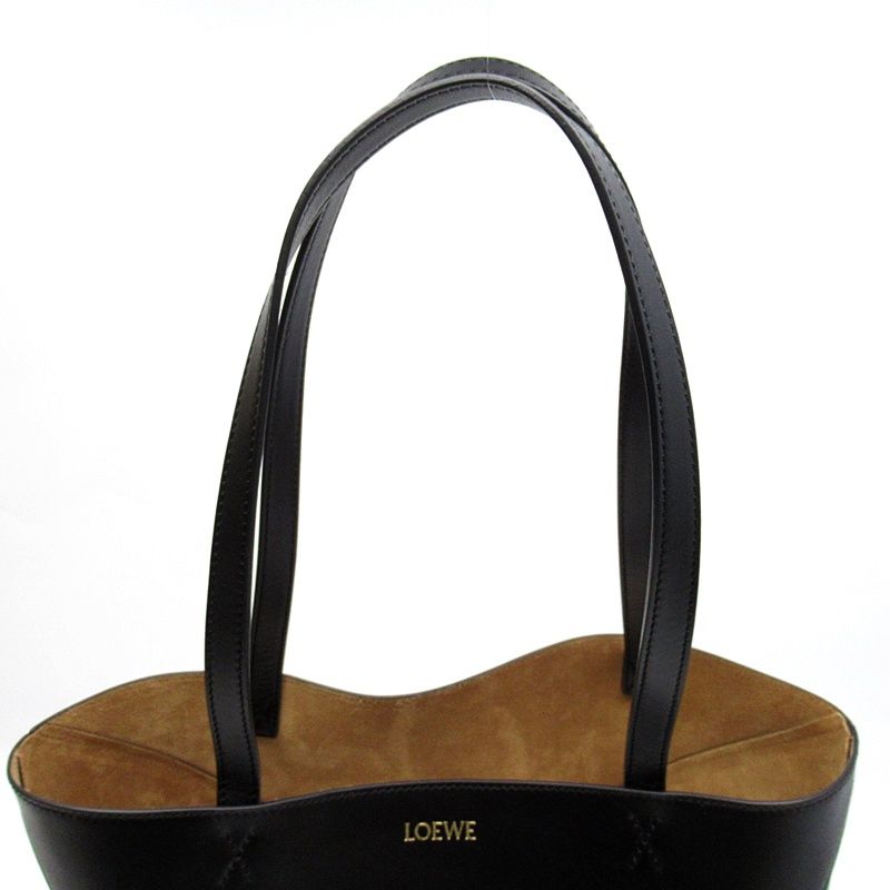 Loewe Puzzle Fold Tote Shiny Calf Black — view 2