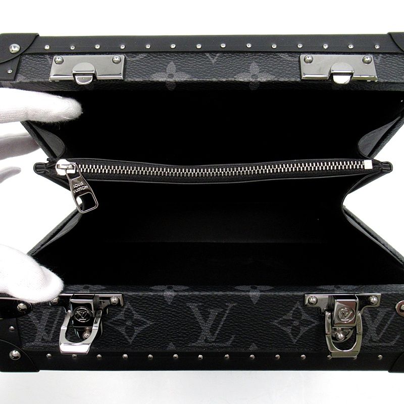 Louis Vuitton Clutch Box Monogram Eclipse Black — view 6