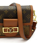 Louis Vuitton Dauphine Mini Monogram Reverse Shoulder Bag Brown — view 2