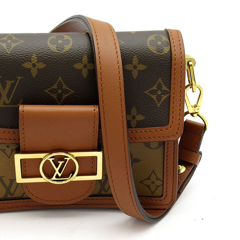 Louis Vuitton Dauphine Mini Monogram Reverse Shoulder Bag Brown — view 2