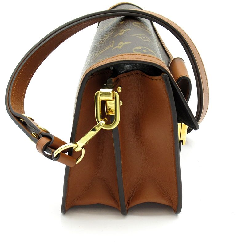 Louis Vuitton Dauphine Mini Monogram Reverse Shoulder Bag Brown — view 5