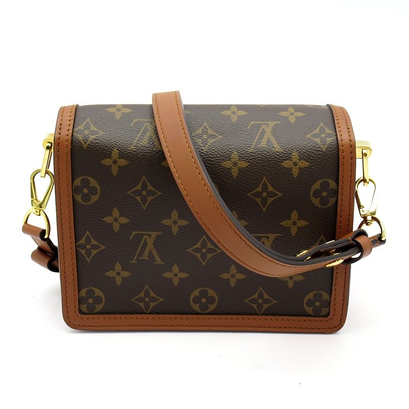 Louis Vuitton Dauphine Mini Monogram Reverse Shoulder Bag Brown — view 4