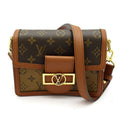 Louis Vuitton Dauphine Mini Monogram Reverse Shoulder Bag Brown