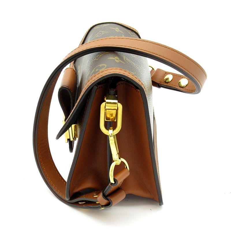 Louis Vuitton Dauphine Mini Monogram Reverse Shoulder Bag Brown — view 3