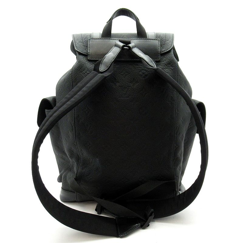 Louis Vuitton Christopher MM Monogram Taurillon Backpack Noir — view 4