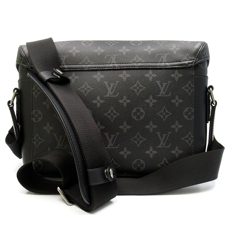 Louis Vuitton Messenger Voyage PM Monogram Eclipse Shoulder Bag Black Beauty — view 4