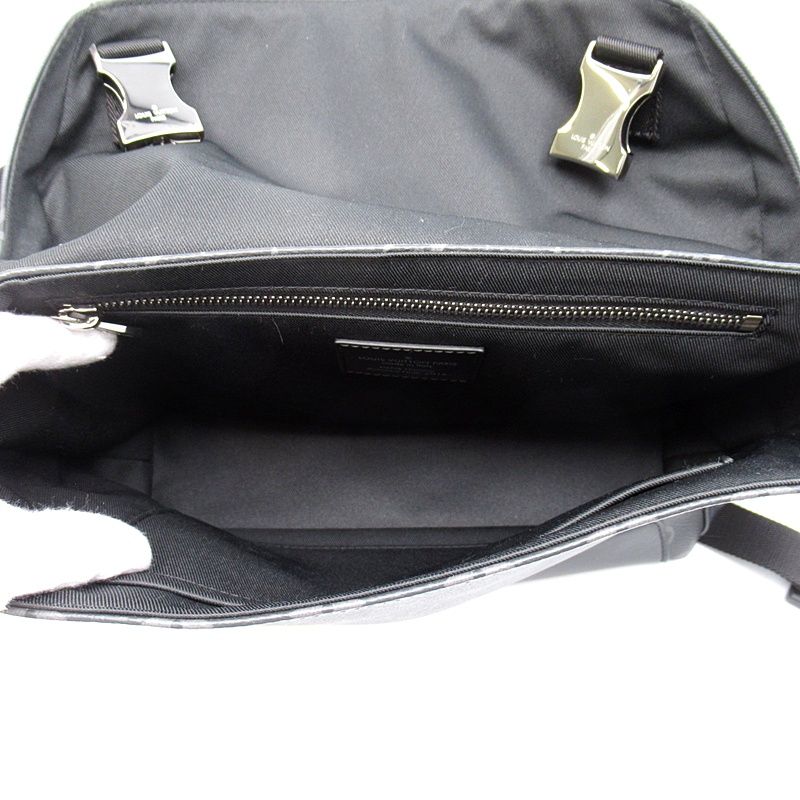 Louis Vuitton Messenger Voyage PM Monogram Eclipse Shoulder Bag Black Beauty — view 7