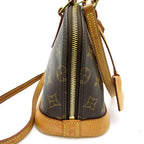 Louis Vuitton Alma BB Monogram Handbag Brown — view 5