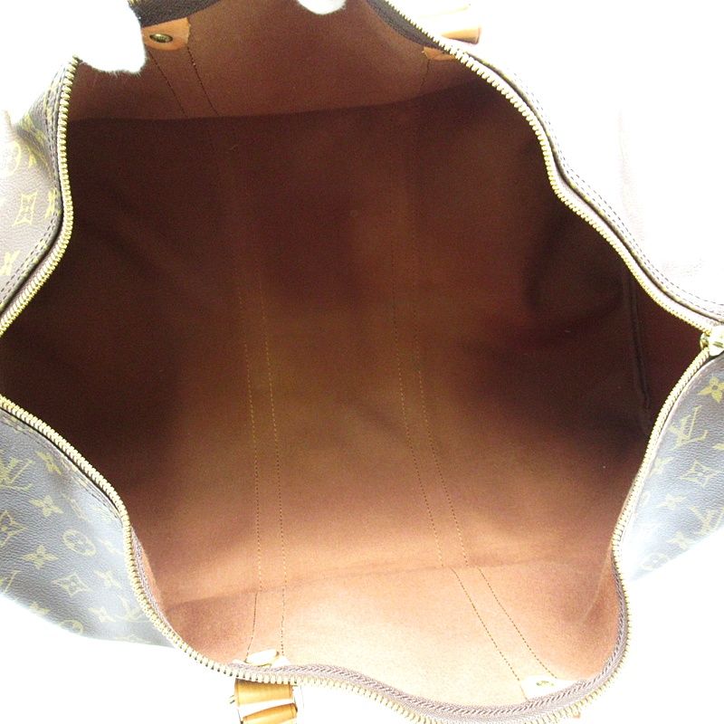 Louis Vuitton Keepall 55 Monogram Boston Bag Brown — view 7