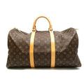 Louis Vuitton Keepall 50 Monogram Boston Bag Brown