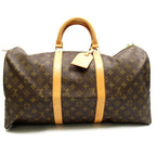 Louis Vuitton Keepall 50 Monogram Boston Bag Brown — view 4