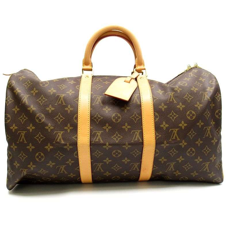 Louis Vuitton Keepall 50 Monogram Boston Bag Brown — view 4