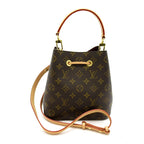 Louis Vuitton Neo Noe BB Monogram Shoulder Bag Brown — view 4