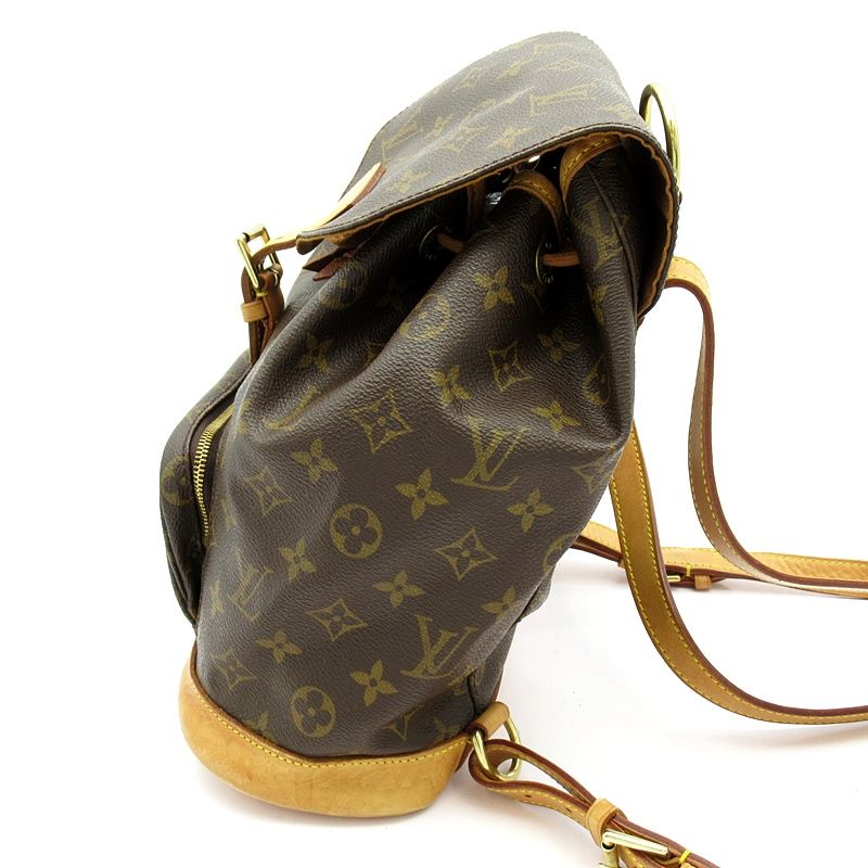 Louis Vuitton Montsouris MM Monogram Backpack Brown — view 3
