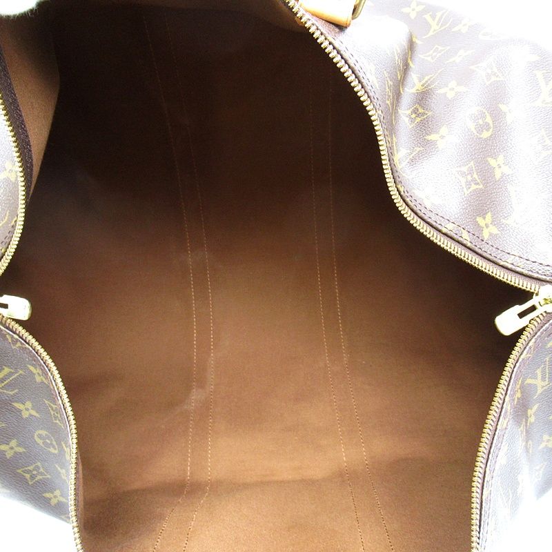 Louis Vuitton Keepall 55 Monogram Boston Bag Brown — view 7