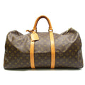 Louis Vuitton Keepall 55 Monogram Boston Bag Brown