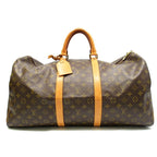 Louis Vuitton Keepall 55 Monogram Boston Bag Brown