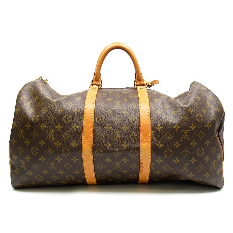 Louis Vuitton Keepall 55 Monogram Boston Bag Brown — view 4