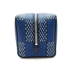 Louis Vuitton Rocca Dopp Kit Damier Heritage Canvas Handbag Blue — view 3