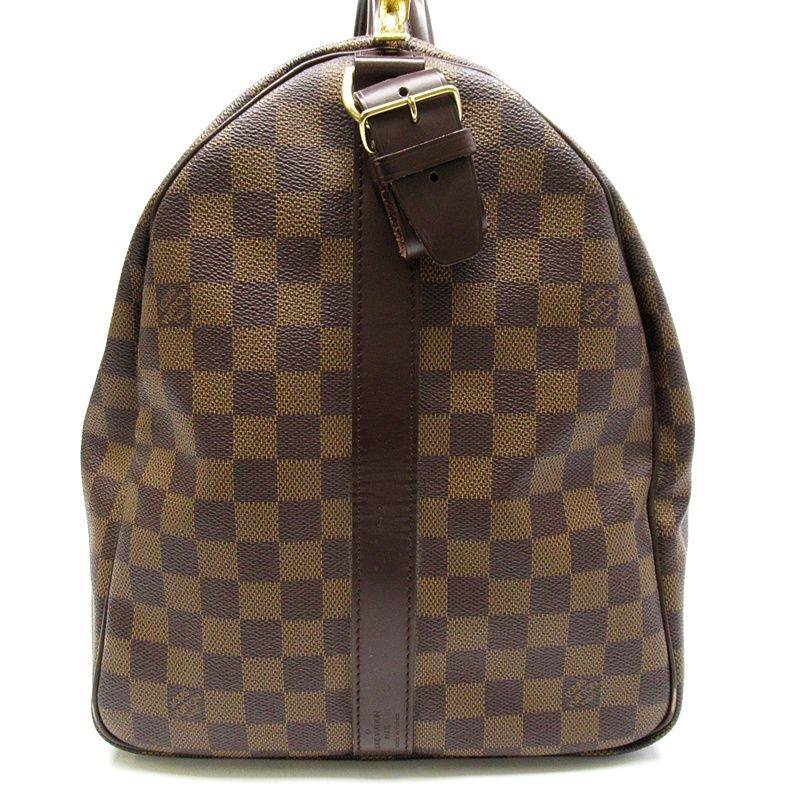 Louis Vuitton Keepall Bandouliere 55 Damier Boston Bag Brown — view 5